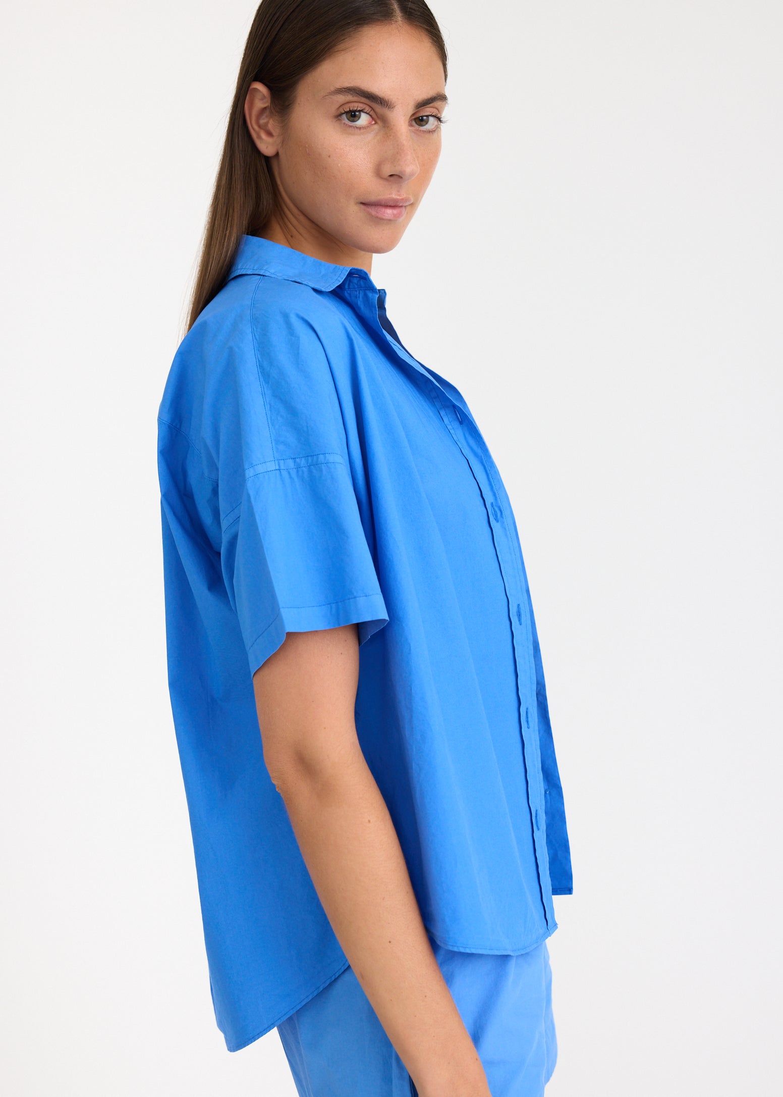 Chiara Short Sleeve Shirt - Ink Blue