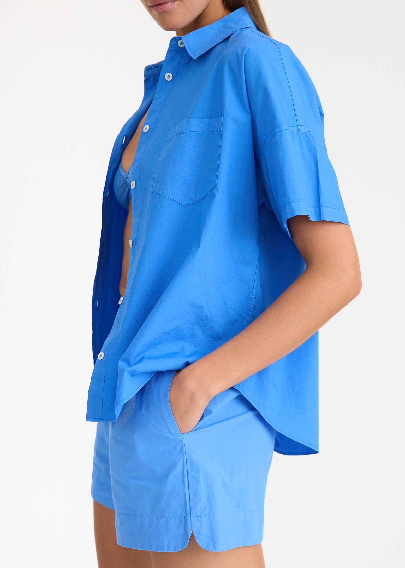 Chiara Short Sleeve Shirt - Ink Blue