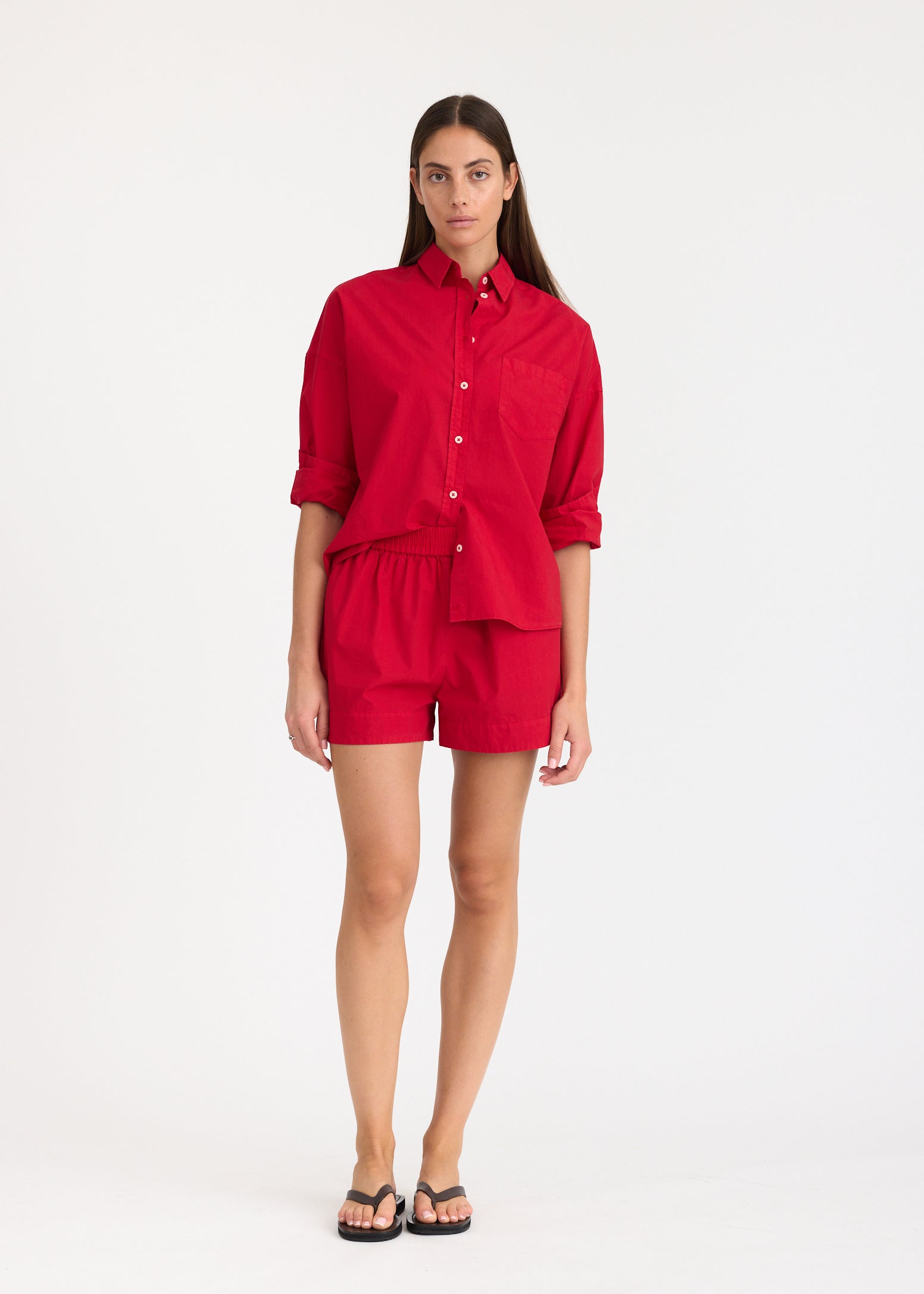 Chiara Long Sleeve Shirt Classic - Salsa