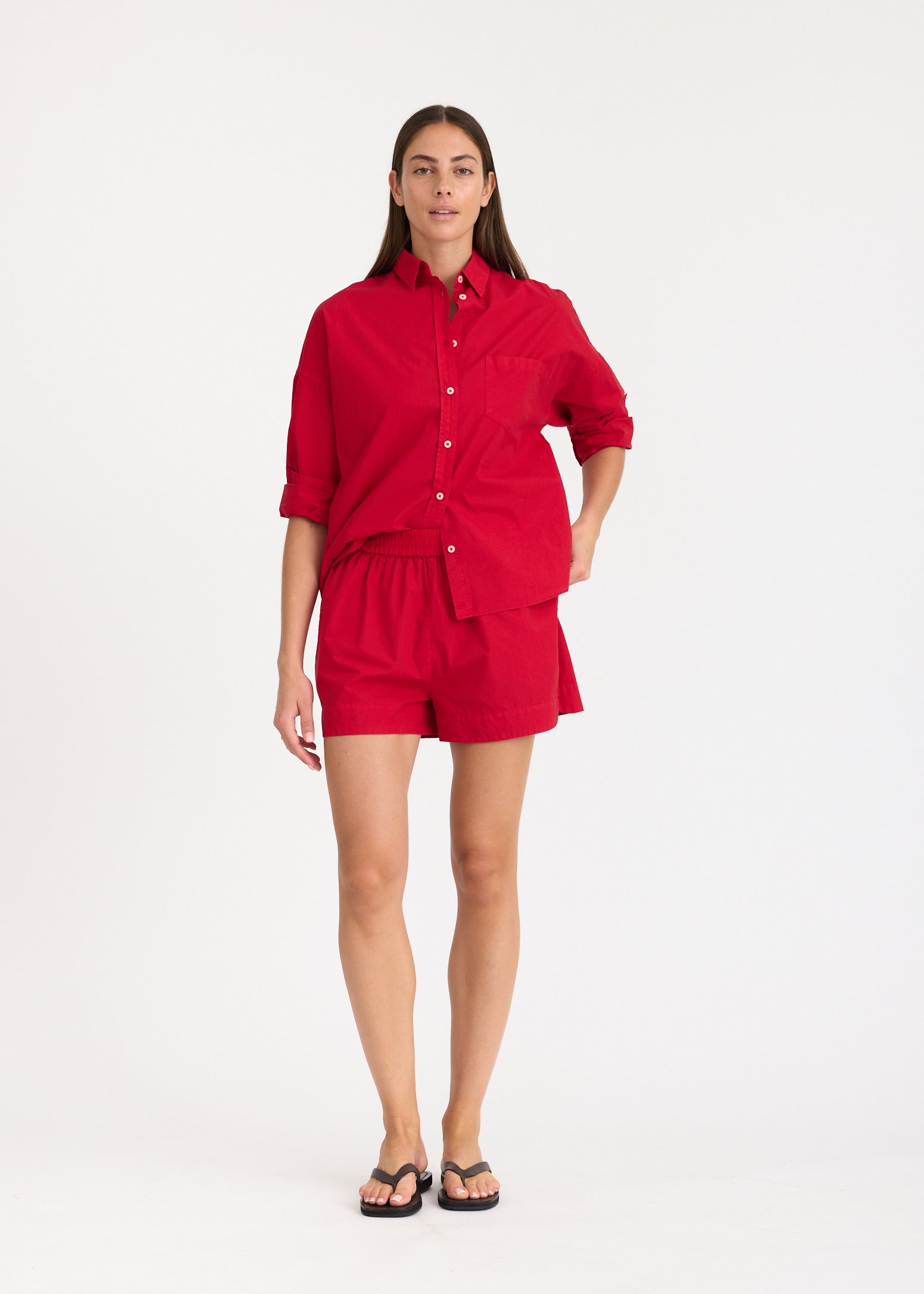Chiara Long Sleeve Shirt Classic - Salsa