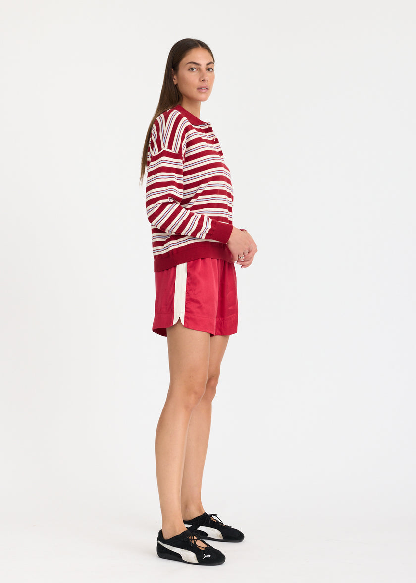 Alto Stripe Polo - Salsa/Natural/Sky