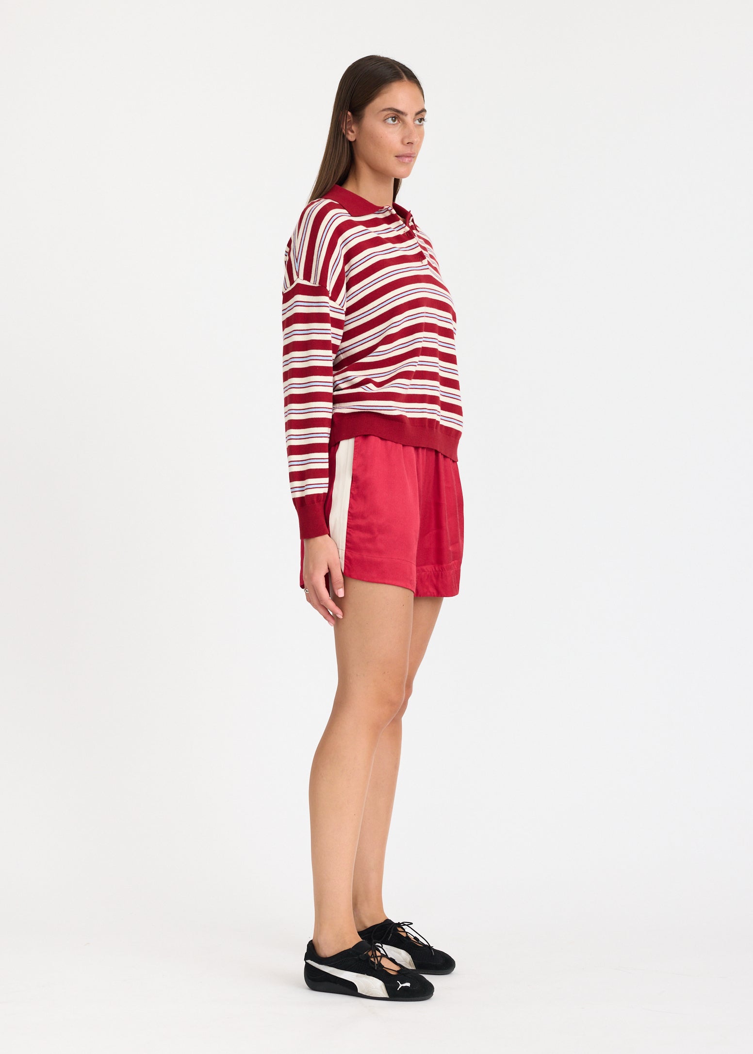 Alto Stripe Polo - Salsa/Natural/Sky