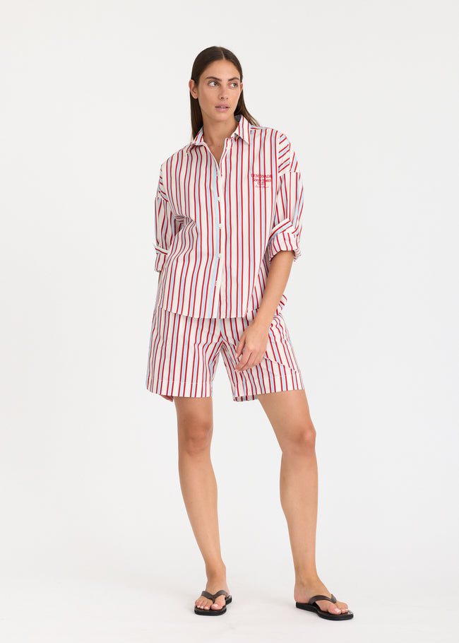 Chiara Long Sleeve Shirt Classic - Salsa/Sky/Limoncello/Natural