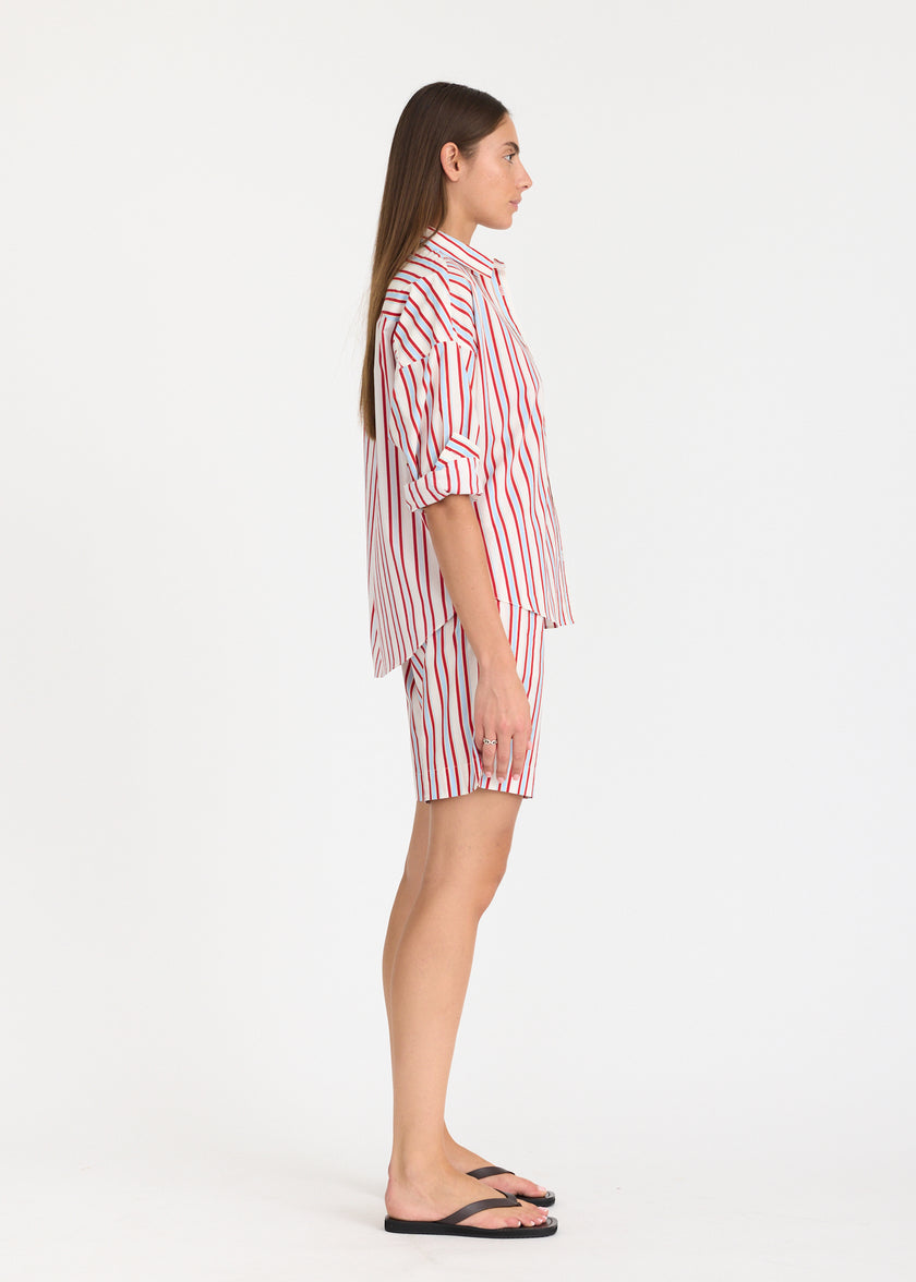 Chiara Mid Length Shorts - Salsa/Sky/Limoncello/Off White