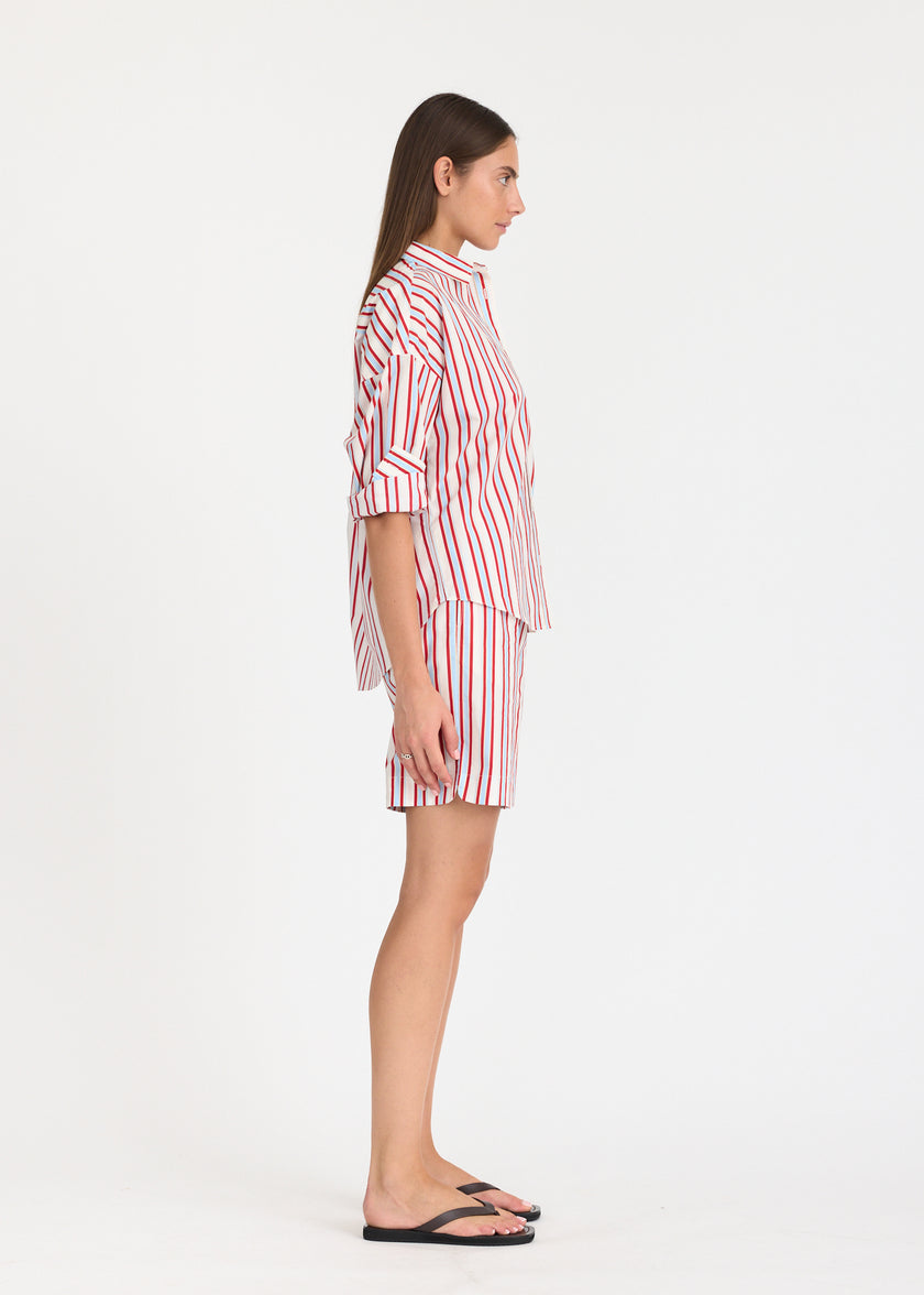 Chiara Mid Length Shorts - Salsa/Sky/Limoncello/Off White