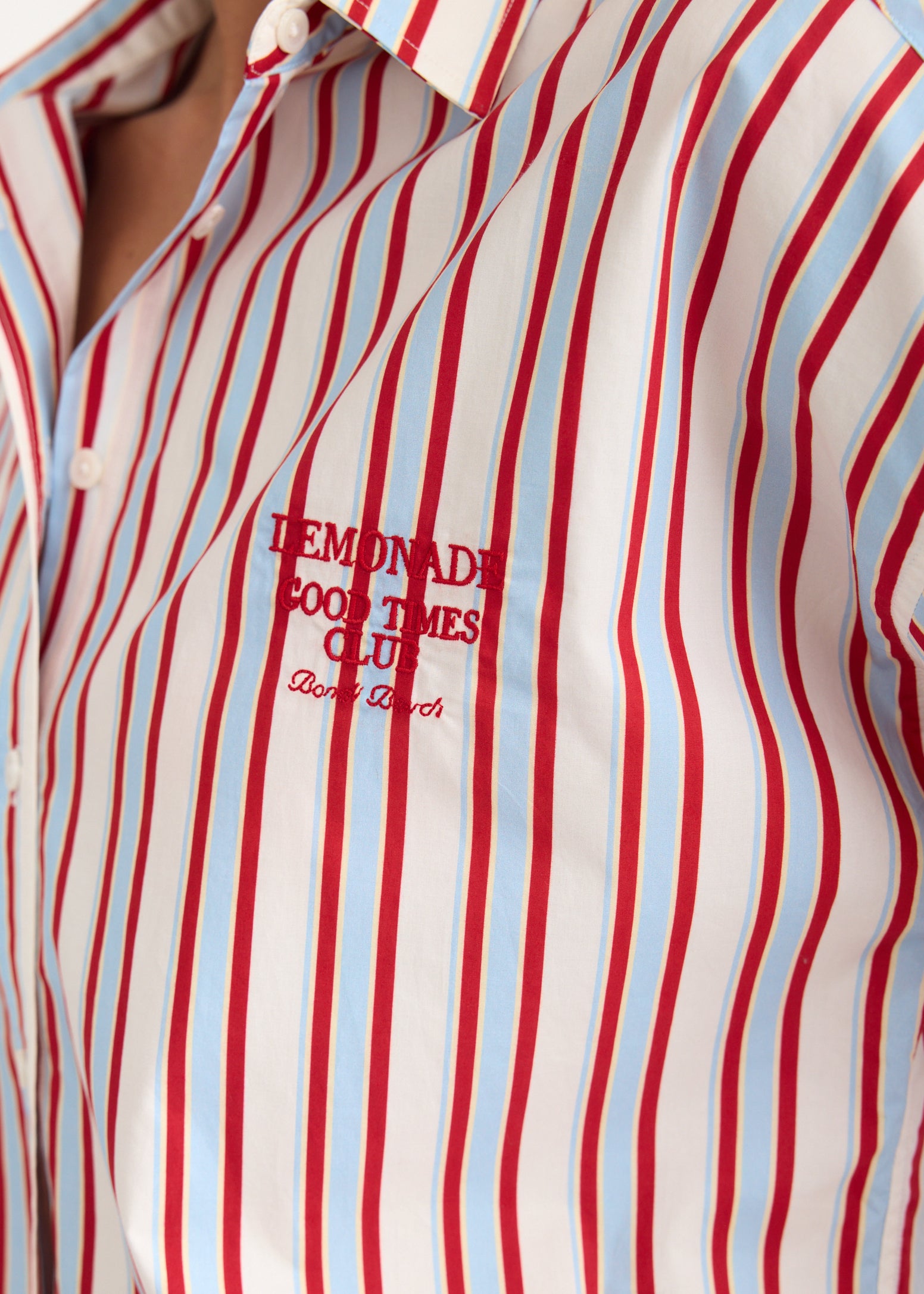 Chiara Long Sleeve Shirt Classic - Salsa/Sky/Limoncello/Natural