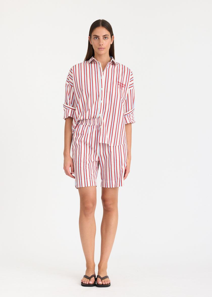 Chiara Mid Length Shorts - Salsa/Sky/Limoncello/Off White