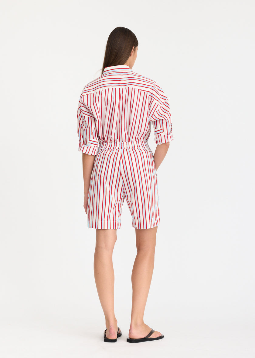 Chiara Long Sleeve Shirt Classic - Salsa/Sky/Limoncello/Natural