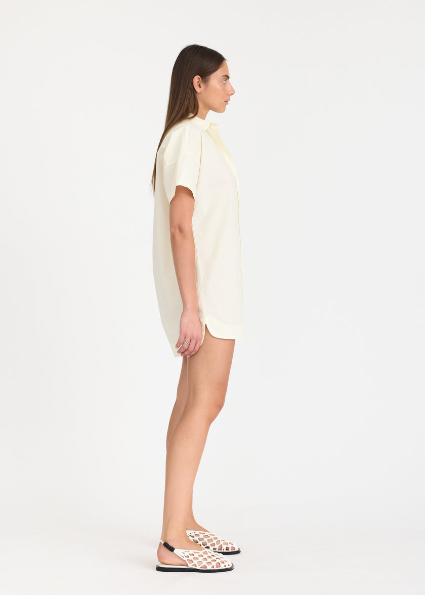 Chiara Short Sleeve MINI Dress - Limoncello