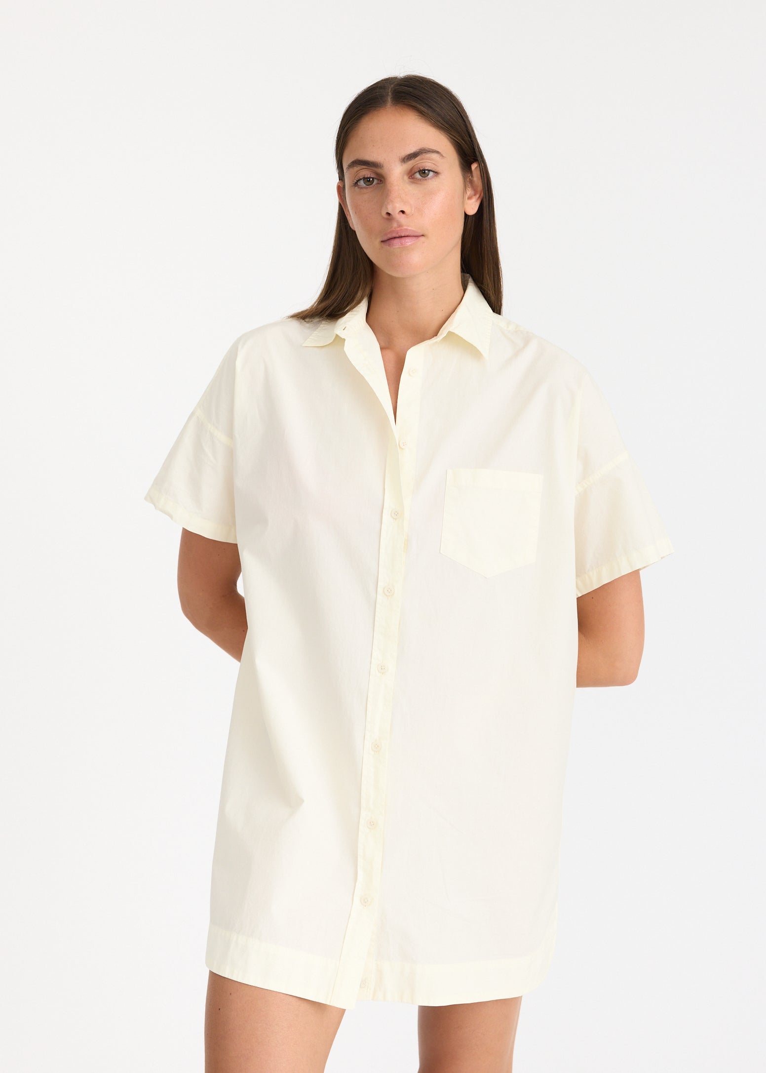Chiara Short Sleeve MINI Dress - Limoncello