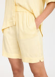 Chiara Mid Length Shorts - Viscose Limoncello