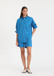 Mara Oversized Long Sleeve Shirt Stripe - Tutti Frutti