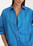 Mara Oversized Long Sleeve Shirt Stripe - Tutti Frutti