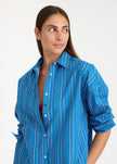 Mara Oversized Long Sleeve Shirt Stripe - Tutti Frutti