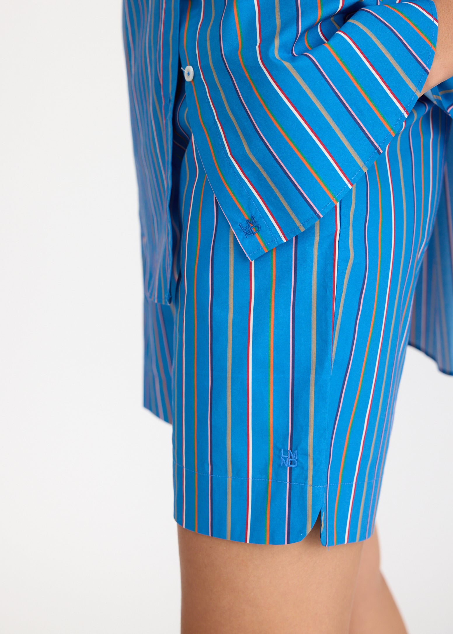 Mara Oversized Long Sleeve Shirt Stripe - Tutti Frutti