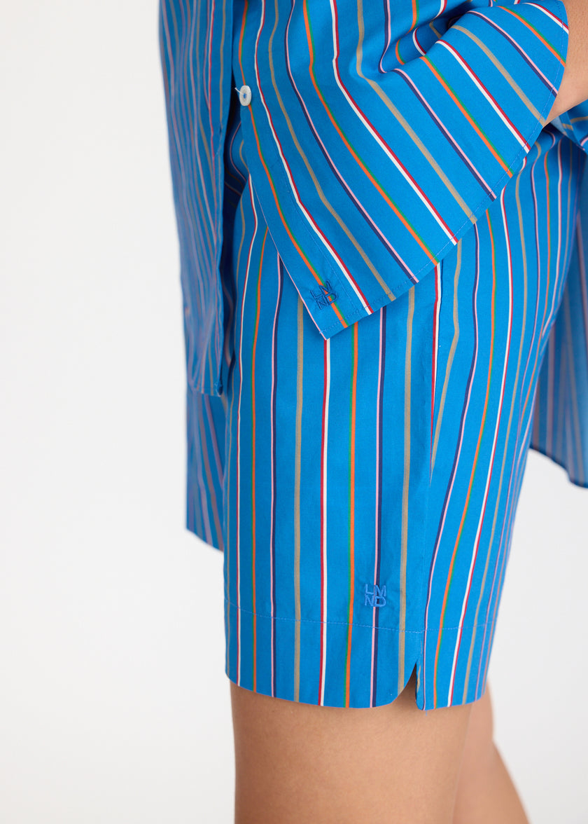 Mara Oversized Long Sleeve Shirt Stripe - Tutti Frutti