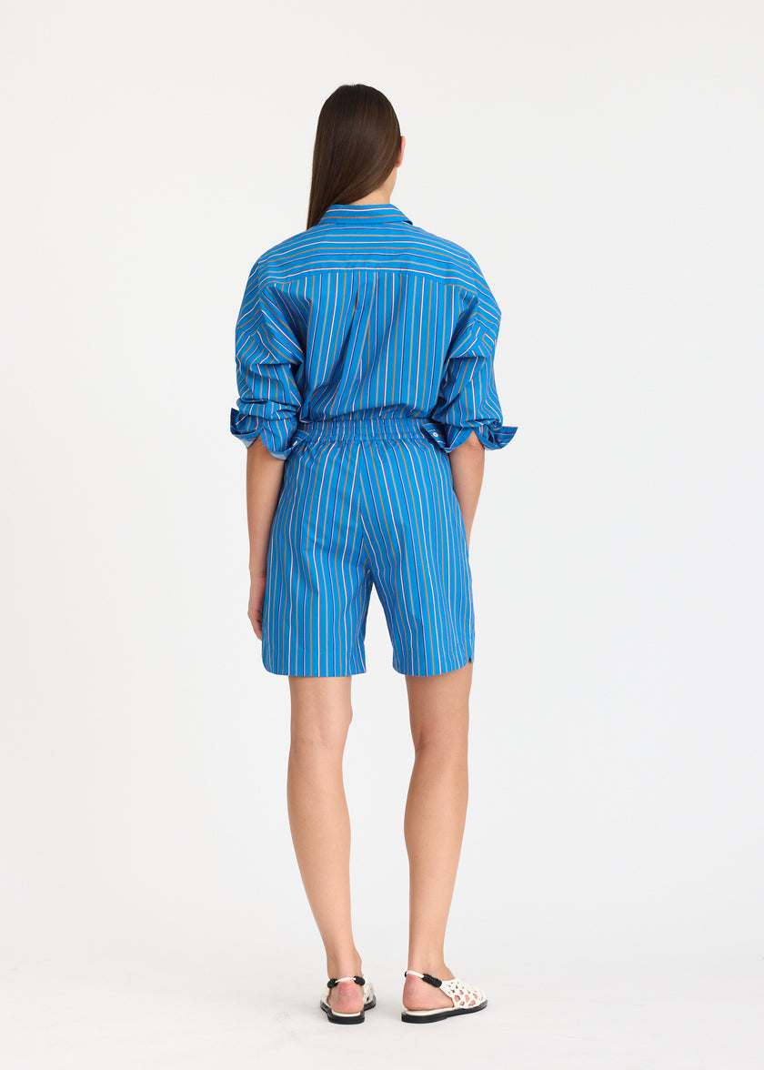 Mara Oversized Long Sleeve Shirt Stripe - Tutti Frutti