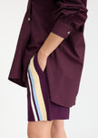 WR Knit Shorts + Placement Stripe - Cherry + Limoncello/Sky/White stripe