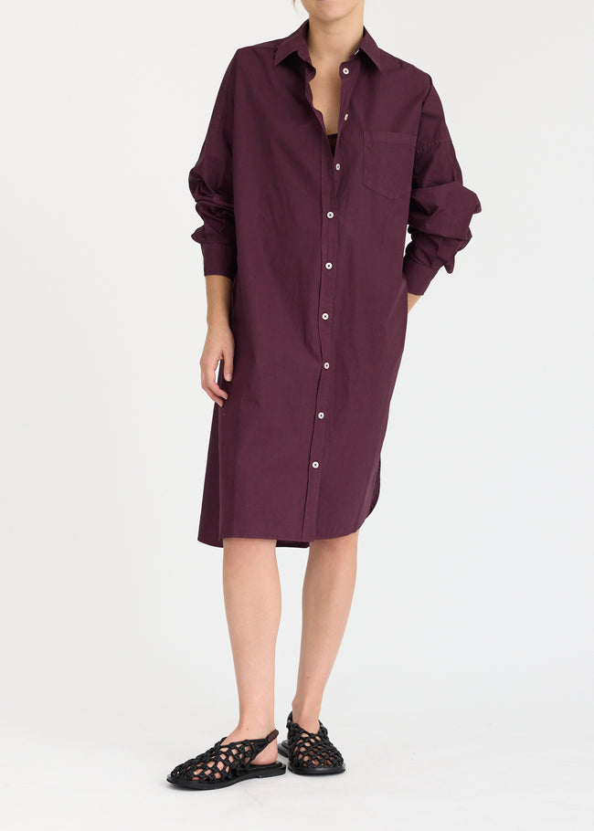 Mila Cross Over Midi Dress - Cherry