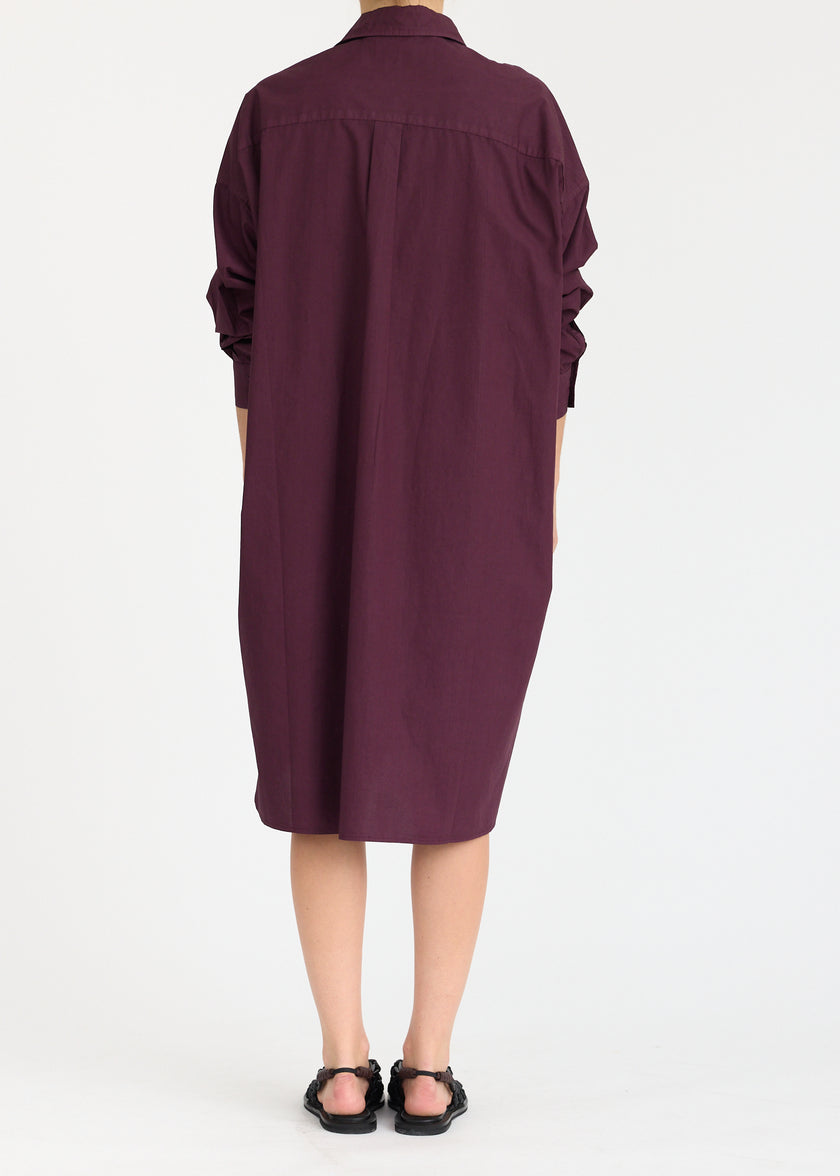 Mila Cross Over Midi Dress - Cherry