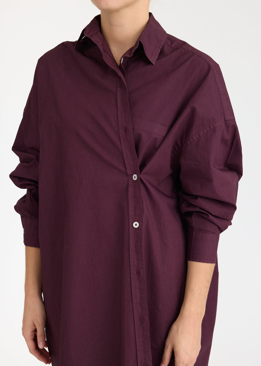 Mila Cross Over Midi Dress - Cherry