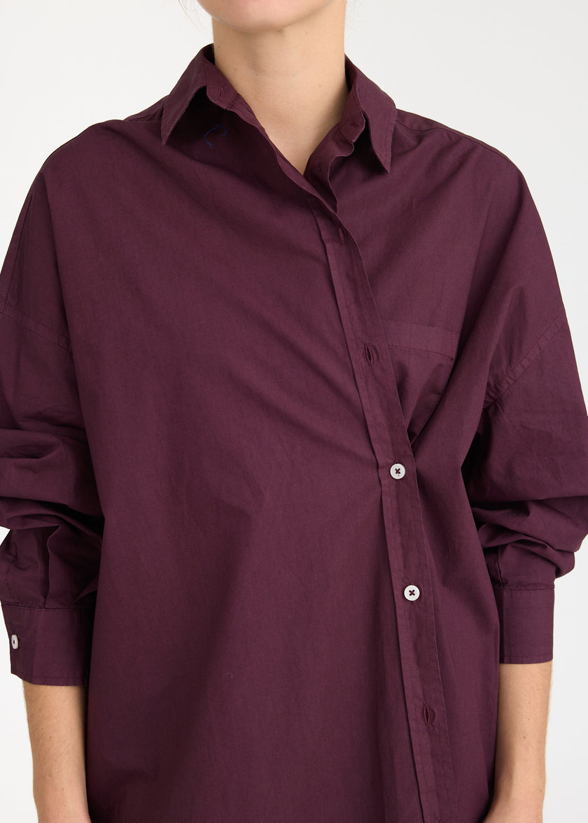 Mila Cross Over Midi Dress - Cherry