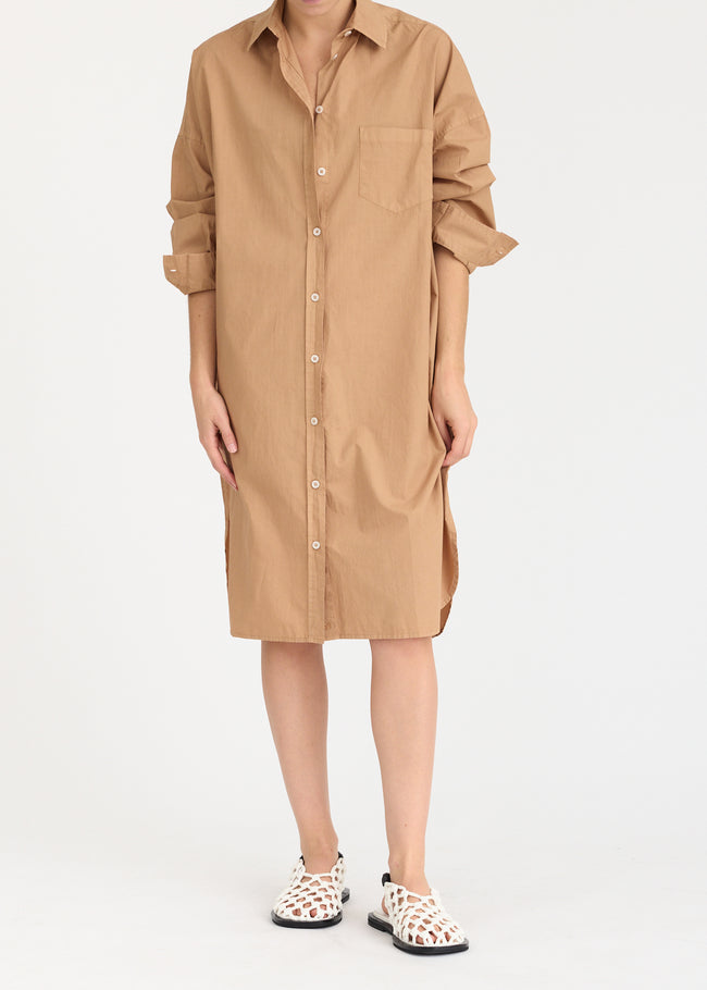 Mila Cross Over Midi Dress - Toffee