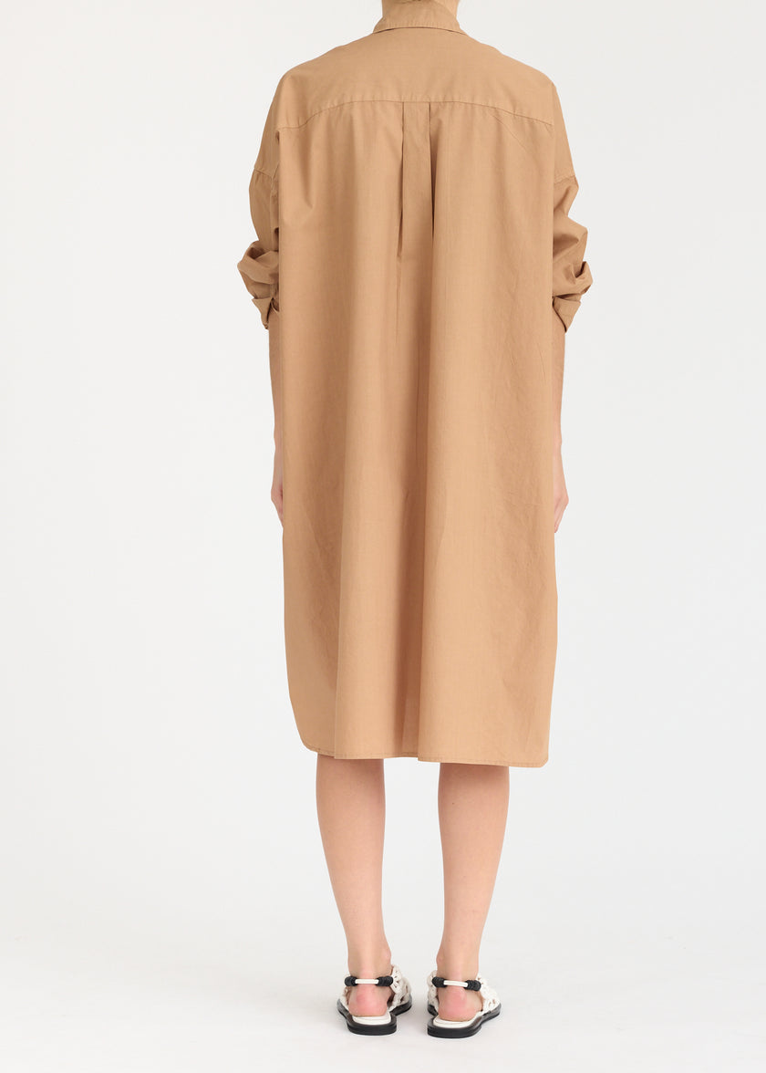 Mila Cross Over Midi Dress - Toffee
