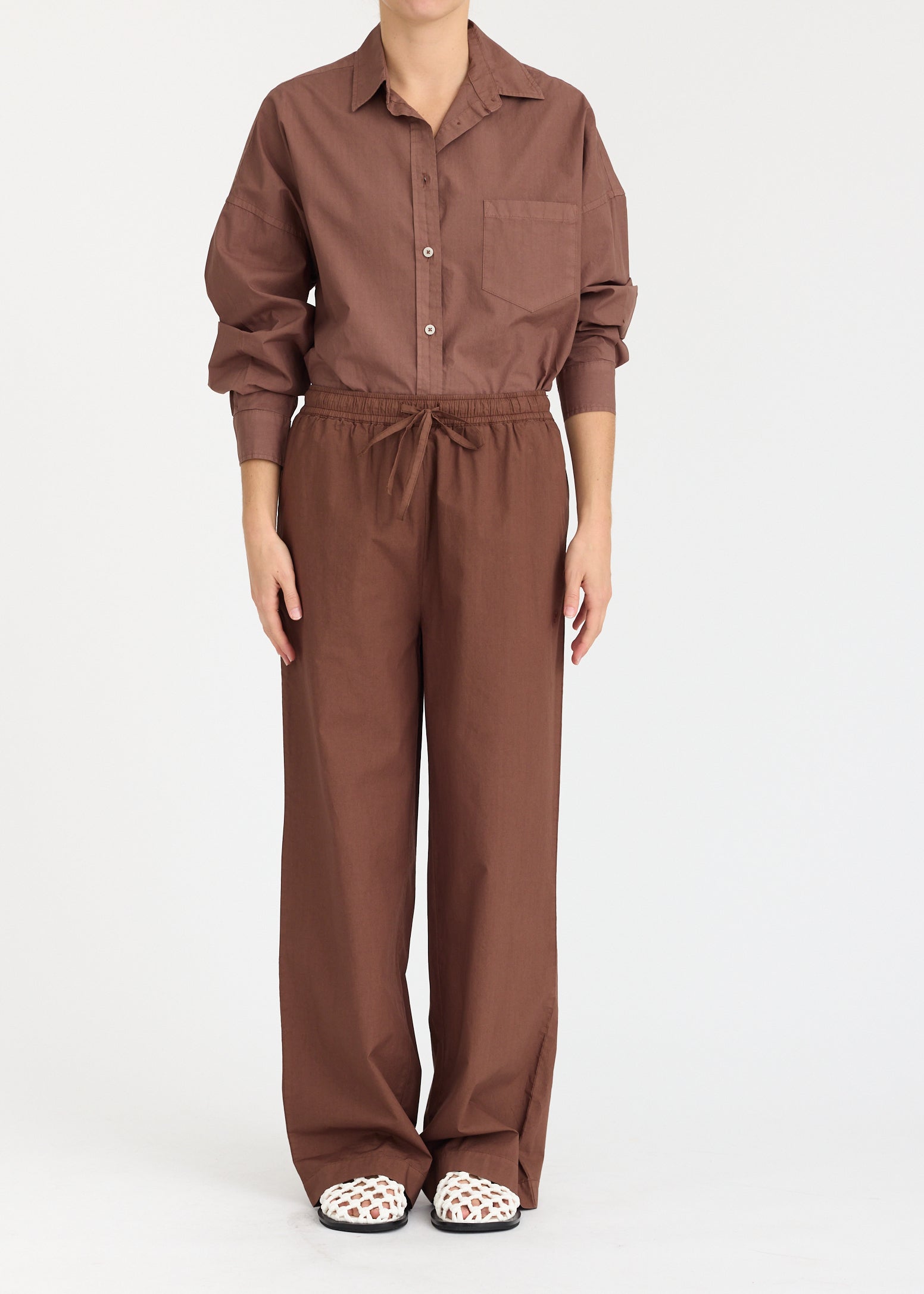 Cala Drawstring Pants - Cocoa