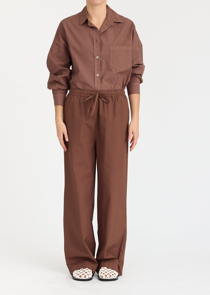 Cala Drawstring Pants - Cocoa