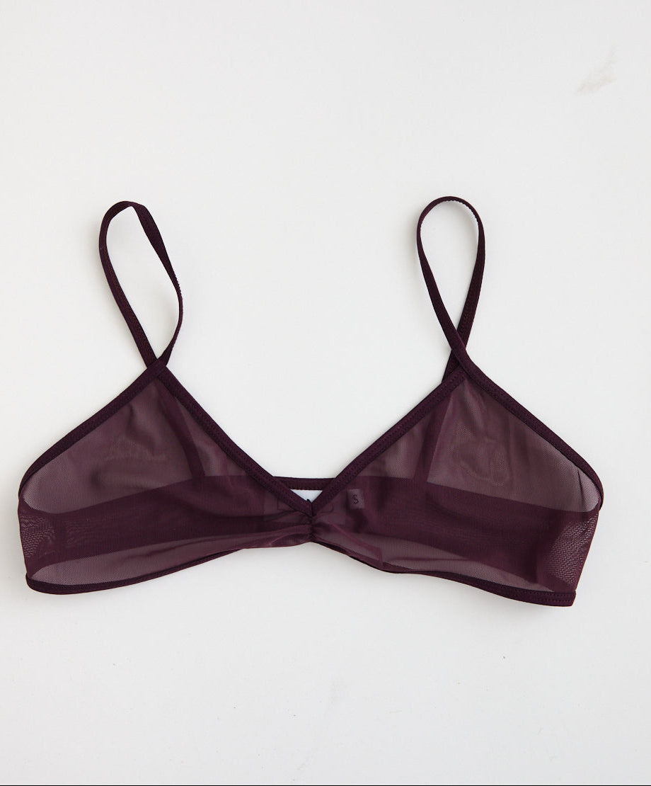 Under All Mesh Bra/top - Cherry