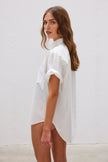 The Chiara Short Sleeve Shirt - White - Apparel