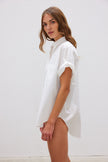 The Chiara Short Sleeve Shirt - White - Apparel