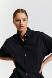 The Chiara Short Sleeve Shirt - Black - Apparel
