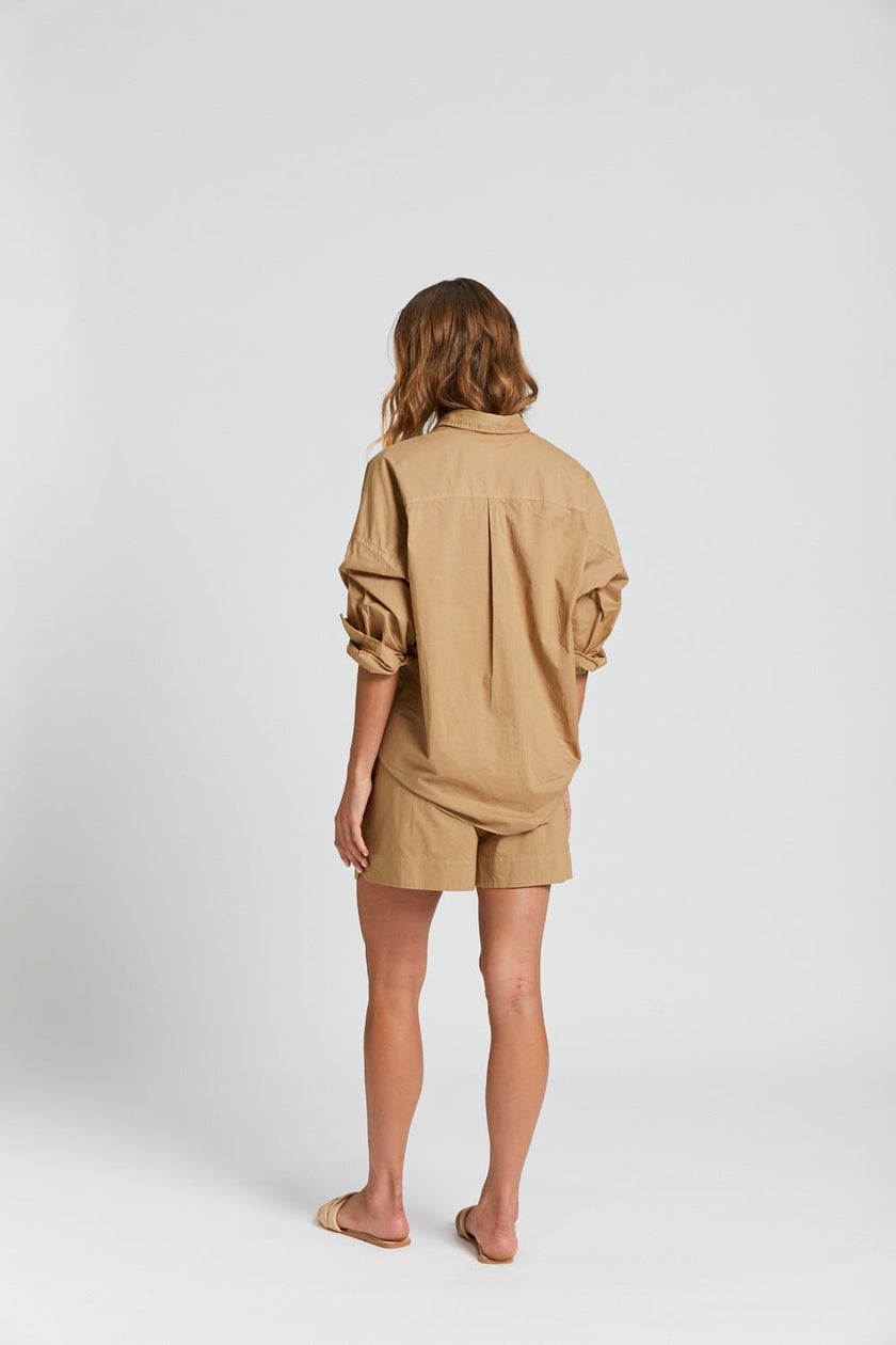 Chiara Long Sleeve Shirt - Classic - Toffee