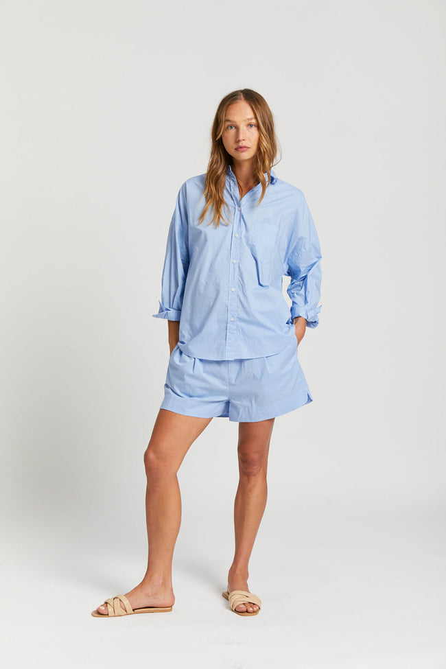 Chiara Long Sleeve Shirt - Classic -  Sky