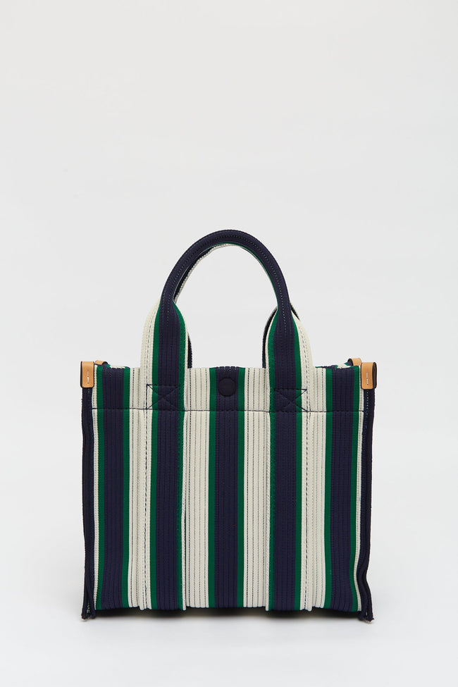 Rialto - Small Tote - Navy/Ink Blue/Verde Stripe