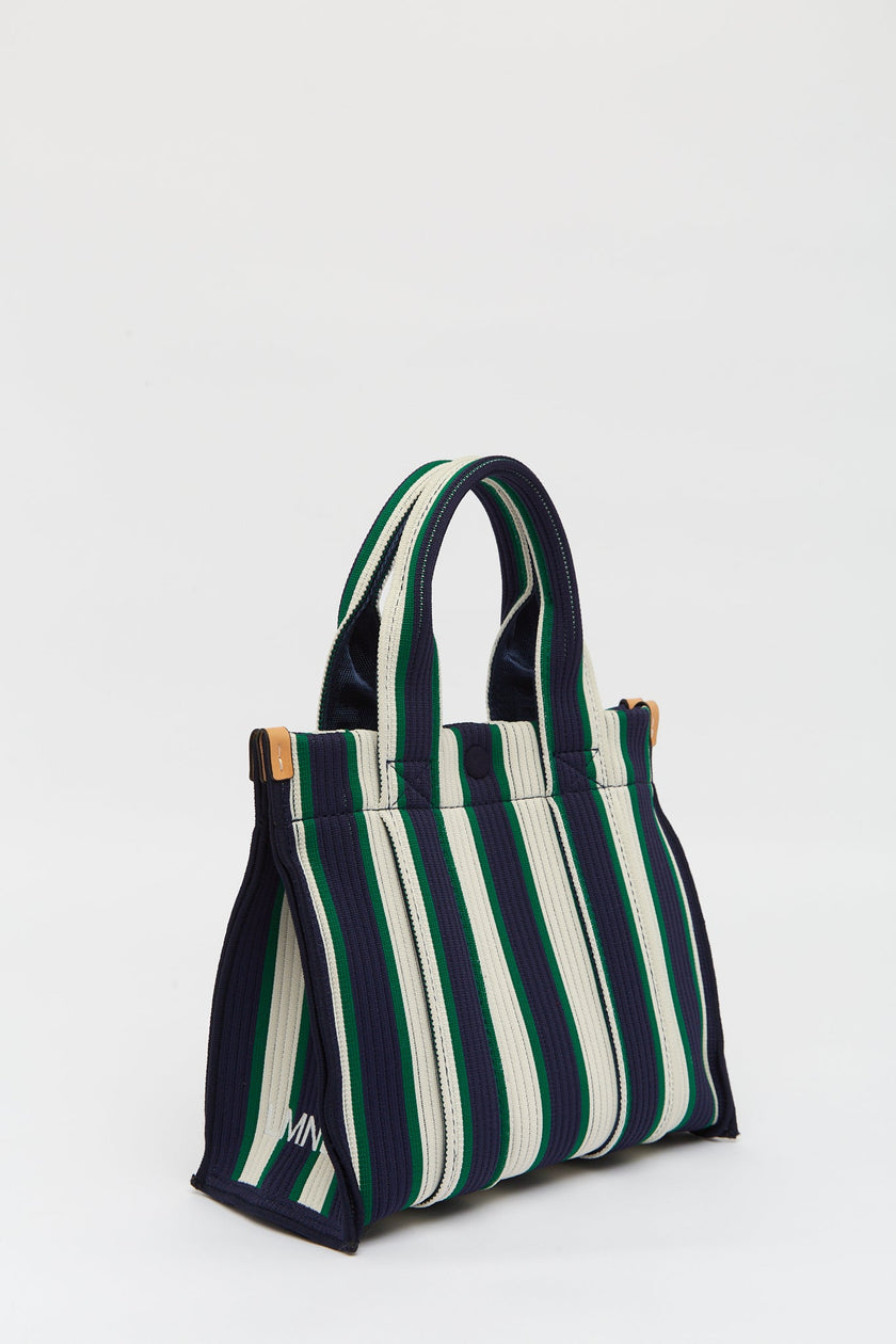 Rialto - Small Tote - Navy/Ink Blue/Verde Stripe