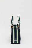 Rialto - Small Tote - Navy/Ink Blue/Verde Stripe