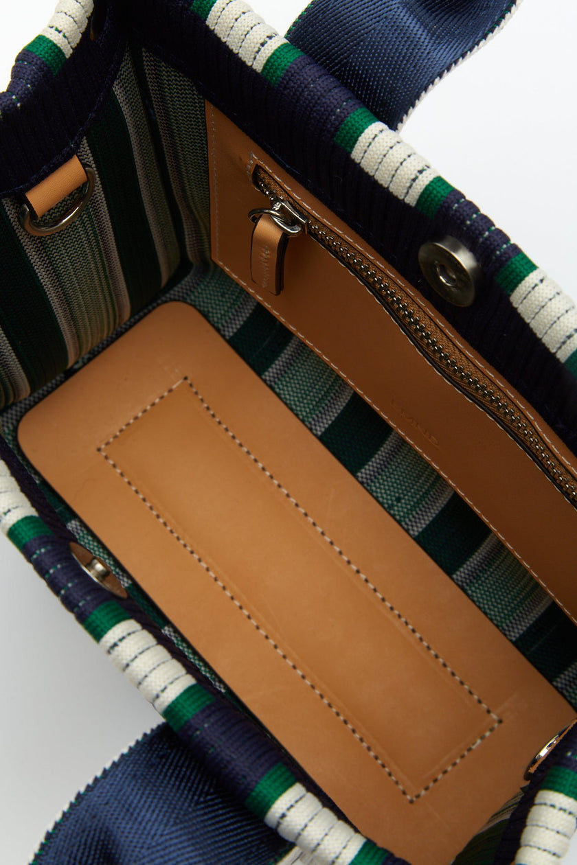 Rialto - Small Tote - Navy/Ink Blue/Verde Stripe
