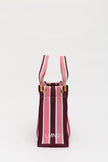 Rialto - Small Tote - Fig/Plumeria Stripe
