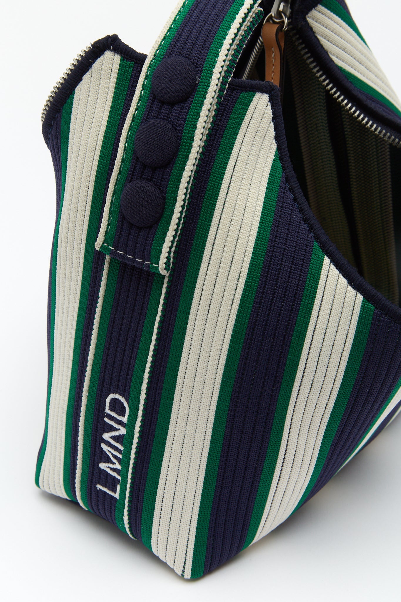 Lilo - Mini bag - Navy/Verde Stripe