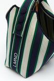 Lilo - Mini bag - Navy/Verde Stripe