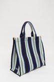 Rialto - Large Tote - Navy/Ink Blue/Verde Stripe
