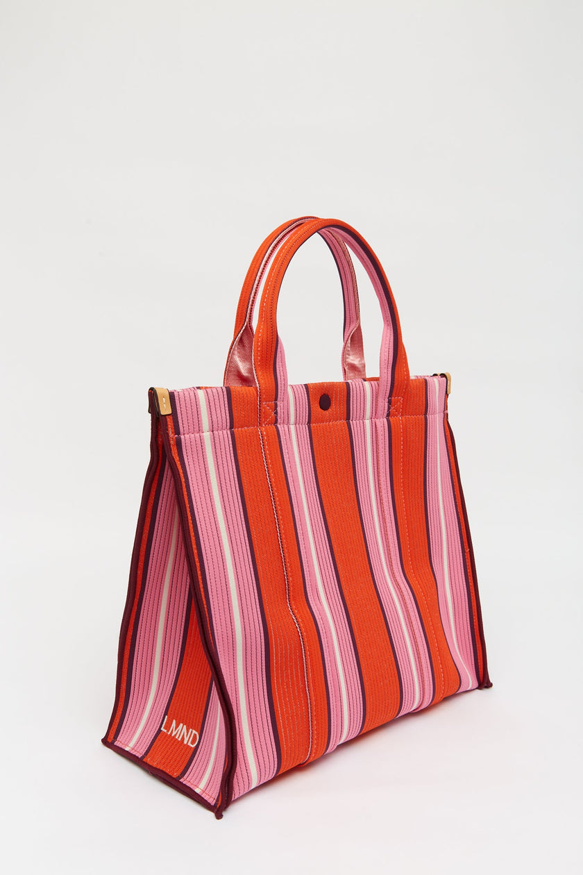 Rialto - Large Tote - Mandarina/Plumeria/Fig Stripe