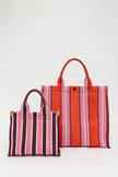 Rialto - Large Tote - Mandarina/Plumeria/Fig Stripe