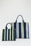 Rialto - Large Tote - Navy/Ink Blue/Verde Stripe