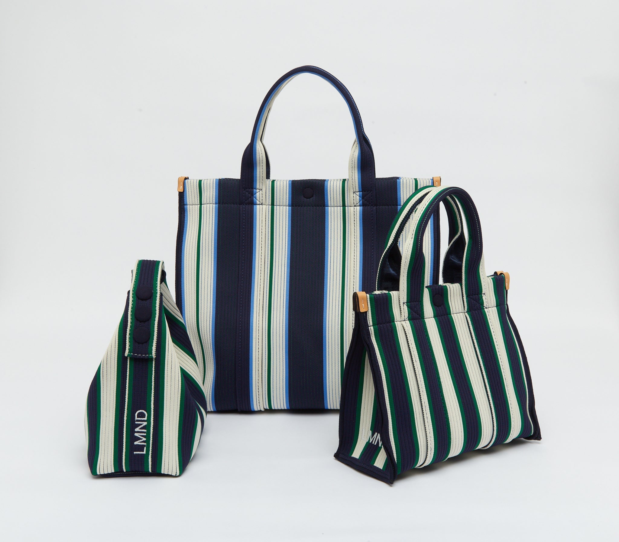 Lilo - Mini bag - Navy/Verde Stripe