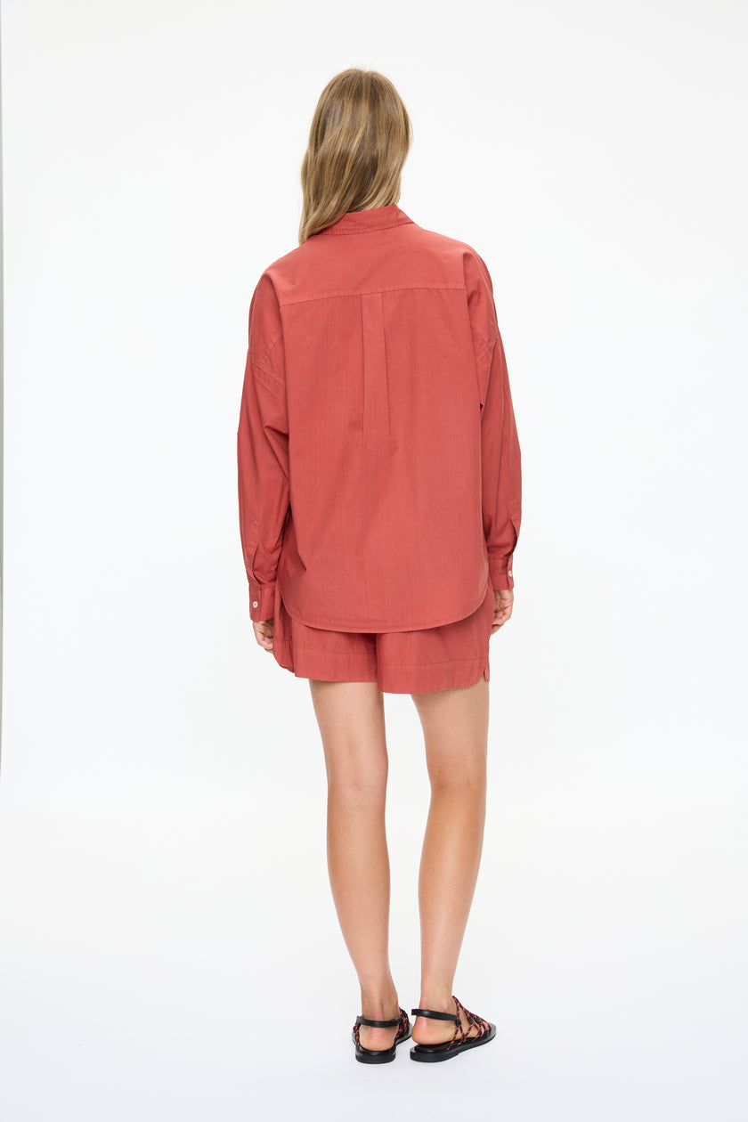 Chiara Long Sleeve Shirt Classic  - Henna