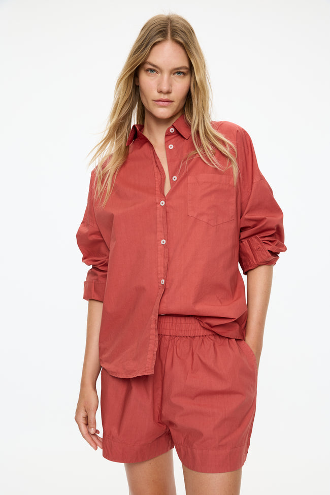 Chiara Long Sleeve Shirt Classic  - Henna